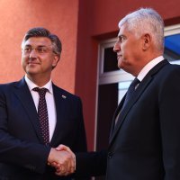 Andrej Plenković i Dragan Čović u Mostaru
