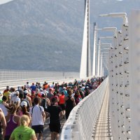 Utrka 250 trkača svih generacija na Pelješkom mostu