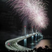 Vatromet na otvorenju Pelješkog mosta