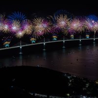 Vatromet na otvorenju Pelješkog mosta