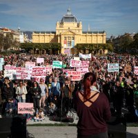 Zagreb: Na Trgu kralja Tomislava 2019. godine održan prosvjed "Pravda za djevojčice"