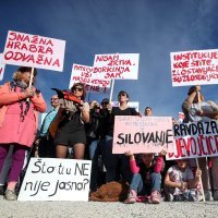 Zagreb: Na Trgu kralja Tomislava 2019. godine održan prosvjed "Pravda za djevojčice"