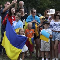 Prosvjed protiv ruskih zločina nad ukrajinskim zarobljenicima u Olenivci