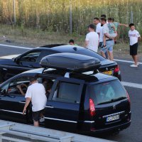Gužva na autocesti pred graničnim prijelazom Bajakovo