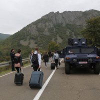 Blokada graničnog prijelaza Jarinje u rujnu 2021.