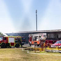 Skladište tvrtke Model pakiranja d.d. nakon sinoćnjeg požara