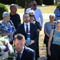 Polaganje vijenaca Tomislava Tomaševića i branitelja povodom Dana pobjede i domovinske zahvalnosti