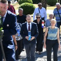 Polaganje vijenaca Tomislava Tomaševića i branitelja povodom Dana pobjede i domovinske zahvalnosti