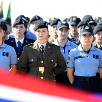 Polaganje zastave na kninskoj tvrđavi