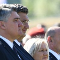 Andrej Plenković i Zoran Milanović u Kninu