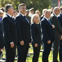 Andrej Plenković i Zoran Milanović u Kninu