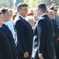 Andrej Plenković i Zoran Milanović u Kninu