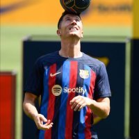 Robert Lewandowski FC Barcelona, predstavljanje na Nou Campu, 5.8.2022.