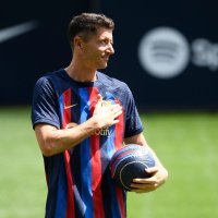 Robert Lewandowski FC Barcelona, predstavljanje na Nou Campu, 5.8.2022.