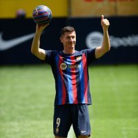 Robert Lewandowski FC Barcelona, predstavljanje na Nou Campu, 5.8.2022.