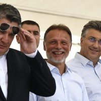 Vojvodin prijem na Alkarskim dvorima u Sinju: Zoran Milanović, Gordan Jandroković, Andrej Plenković