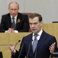 Dmitrij Medvedev i Vladimir Putin