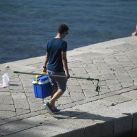 Uzimanje uzoraka mora na plaži Kolovare