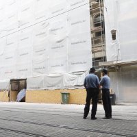 Prilikom građevinskih radova na zgradi u Jurišićevoj ulici urušio se dio fasade