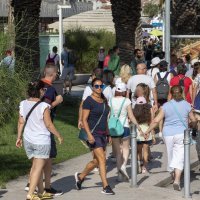 Gužva u trajektnoj luci u Splitu