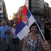 Prosvjed protiv Povorke ponosa u Beogradu