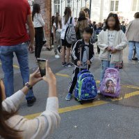 Prvi dan nove školske godine u obnovljenoj osnovnoj školi Ivan Merz u Zagrebu