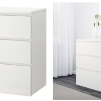 MALM komoda s tri ladice