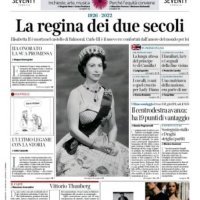 Naslovnice novina povodom smrti kraljice Elizabete II.