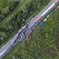 Željeznička nesreća iz zraka