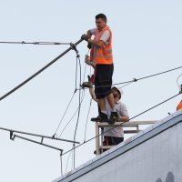 Mjesto nesreće kod Novske nakon tegljenja vlakova