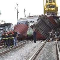 Mjesto sudara vlakova kod Novske