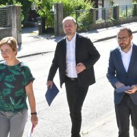 Konferencija za medije Tomislava Tomaševića povodom završetka radova na obnovi i dogradnji Osnovne škole Ksavera Sandora Gjalskog