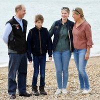 Sophie, grofica od Wessexam, princ Edward i njihovo dvoje djece Louise i James