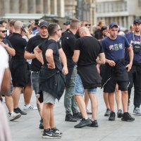 Navijači Dinama u Milanu uoči utakmice Lige prvaka Milan - Dinamo, 14.9.2022.