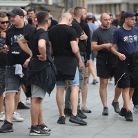 Navijači Dinama u Milanu uoči utakmice Lige prvaka Milan - Dinamo, 14.9.2022.