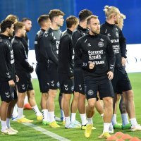 Danska nogometna reprezentacija, trening, 21.9.2022.