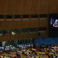 Volodimir Zelenski se obraća Općoj skupštini UN-a