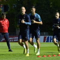 Trening hrvatske nogometne reprezentacije dan nakon pobjede protiv Danske, 23.9.2022.