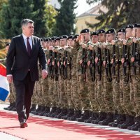 Zoran Milanović na svečanosti polaganja prisege 20. naraštaja kadeta HVU Dr. Franjo Tuđman