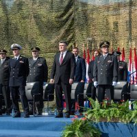 Zoran Milanović na svečanosti polaganja prisege 20. naraštaja kadeta HVU Dr. Franjo Tuđman