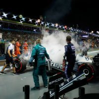 Formula 1, Pierre Gasly, Alpha Tauri, požar na bolidu, Velika nagrada Singapura, 30.9.2022.