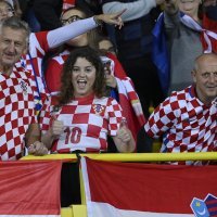 Austrija - Hrvatska, Liga nacija, 25.9.2022. navijači na tribinama