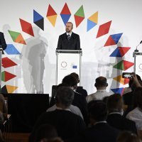 Petr Fiala, Charles Michel i Ursula von der Leyen