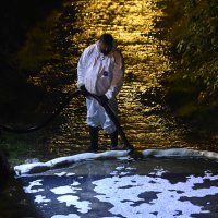 Zagađenje potoka u Vrapču