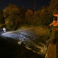 Zagađenje potoka u Vrapču