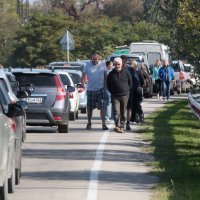 Kolone za prelazak Krimskog mosta