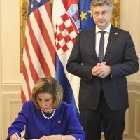 Andrej Plenković i Nancy Pelosi