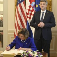 Andrej Plenković i Nancy Pelosi