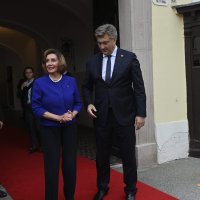 Andrej Plenković i Nancy Pelosi