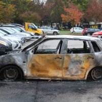 Izgorjeli automobili na parkiralištu u Novom Zagrebu